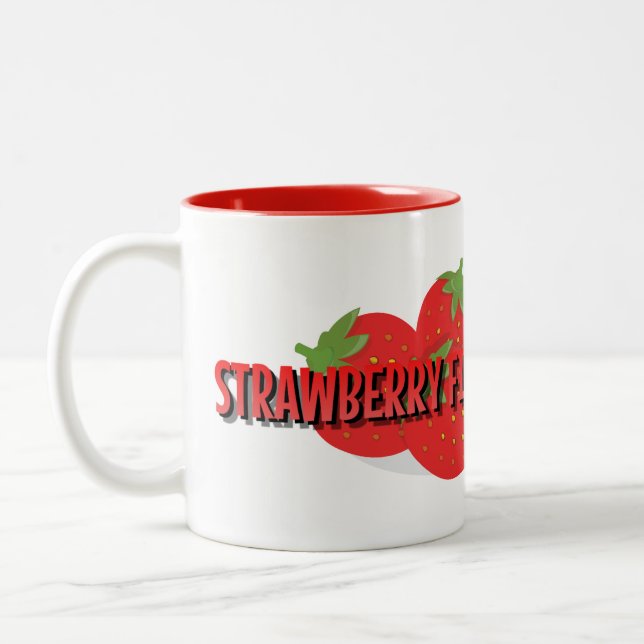 Café Mug de fraises Fields (Gauche)