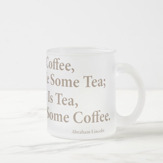 Café ? Mug de verre givré de 10 oz congelé (Droit)