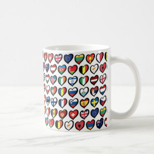 Café Mug Eurovision Drapeaux Accent Café Mug 11oz