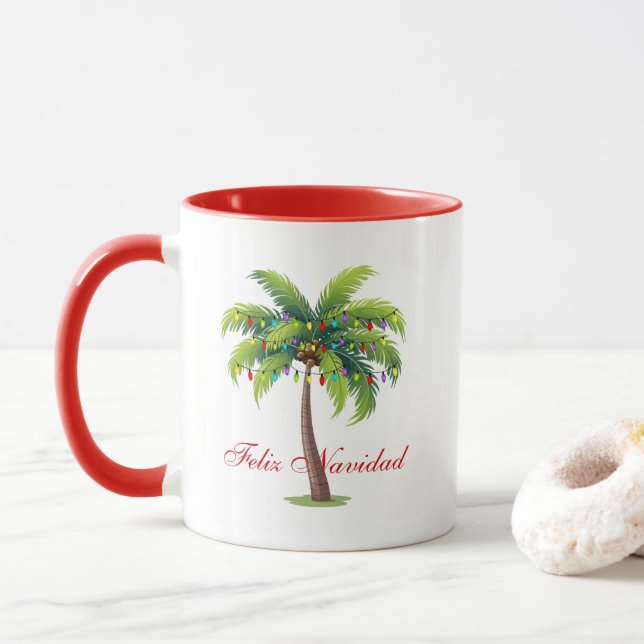 Café Mug Feliz Navidad (Avec donut)