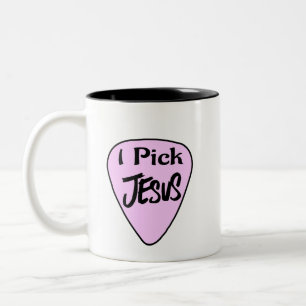Café Mug "Je choisis Jésus" Onglet de guitare rose