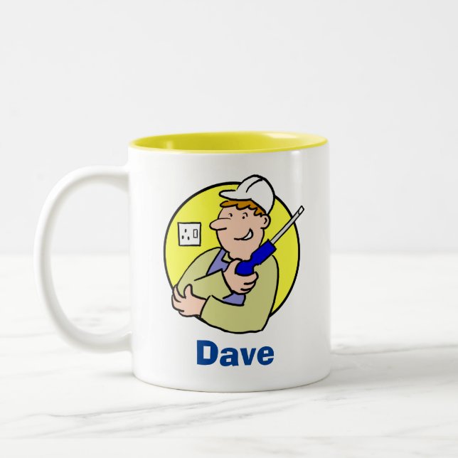 Café Mug pour un travailleur électrique ou un élec (Gauche)