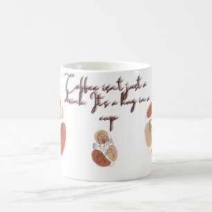 Café Mug Typographie minimaliste Moderne Esthéti