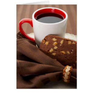 Café noir et biscotti