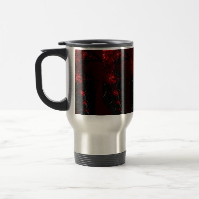 Café noir et rouge frack / Tasse de thé (Gauche)