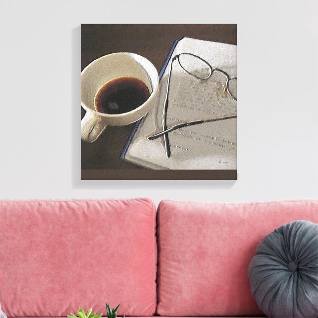 Café numérique huile sur toile (Insitu(Salon))