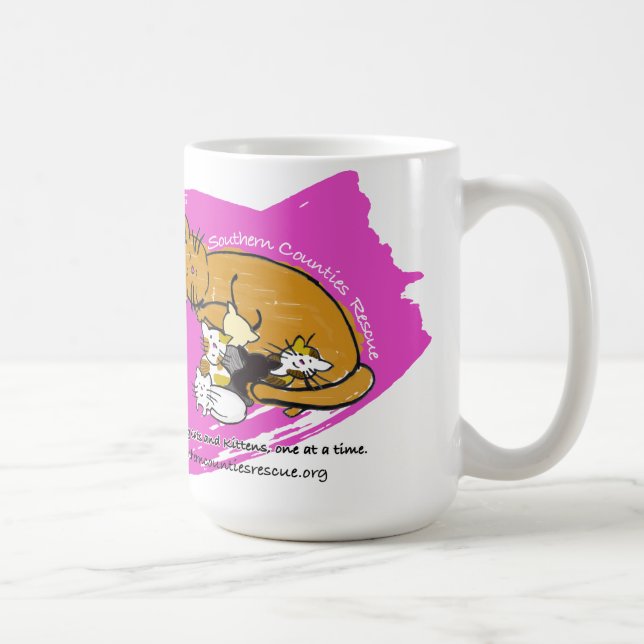 Café ou tasse de voyage (logo rose de Kitty) (Droite)