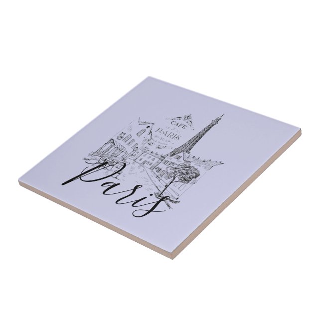 Cafe Paris Carreau de céramique (Côté)