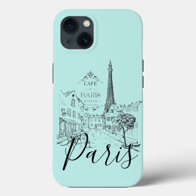 Cafe Paris   Coque Case-Mate pour iPhone (Verso)
