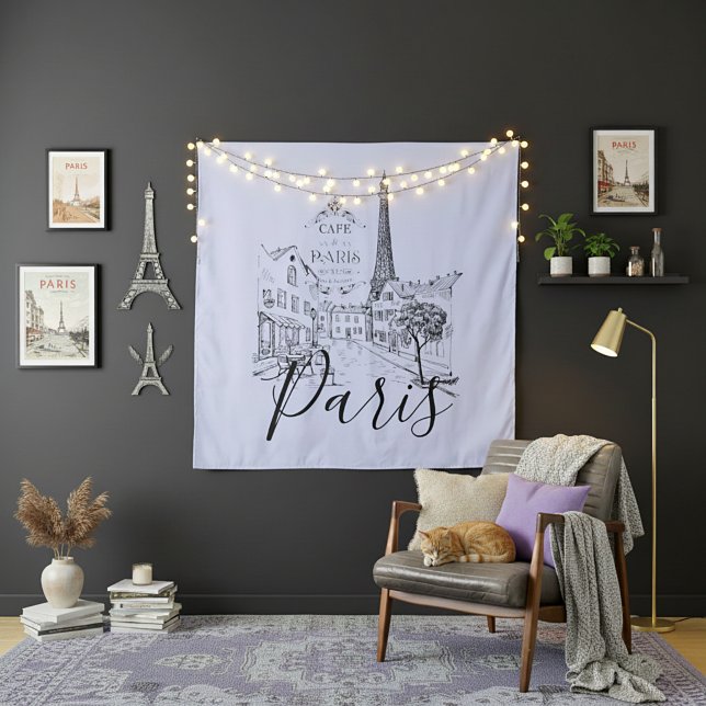Cafe Paris   Tapisserie (Créateur téléchargé)