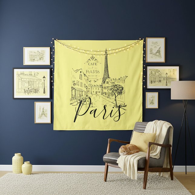 Cafe Paris   Tapisserie (Créateur téléchargé)