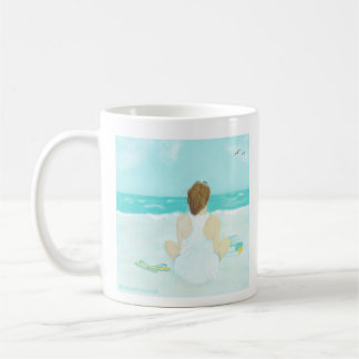 Café, plage et livre Mug