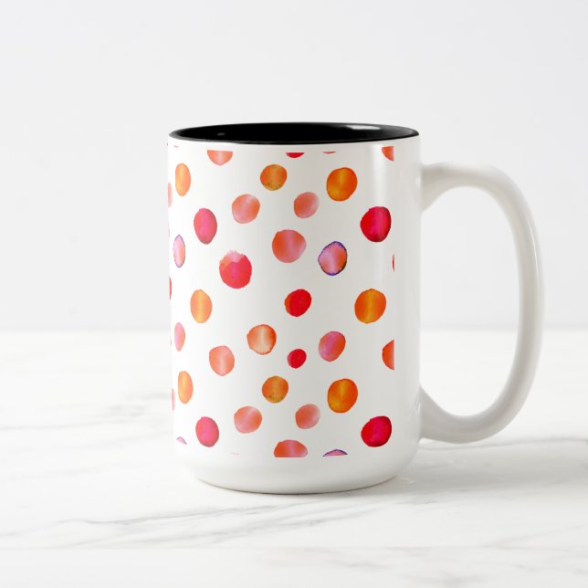 café pois coloré Mug (Droit)