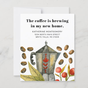 Café Pot Brassage Budget Déplacement Faire-part