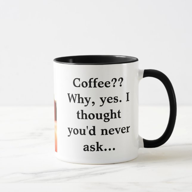 Café ? ? Pourquoi, oui… tasse (Droite)