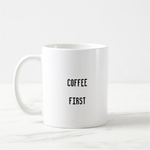 Café Première amusante minimaliste café Mug