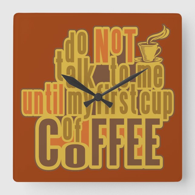 CAFÉ PREMIÈRE horloge murale personnalisée (Recto)