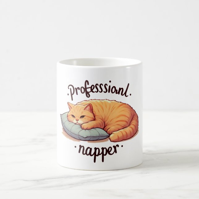 Café professionnel Napper Chat Mug Cute Lazy Cat C (Centre)