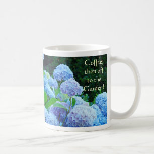Café puis départ pour le Jardin ! Mug Hydrangeas