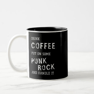 CAFÉ & PUNK ROCK MUG