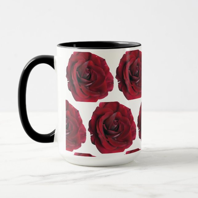 Café Rose Rouge / Mug De Thé Pour Elle (Gauche)
