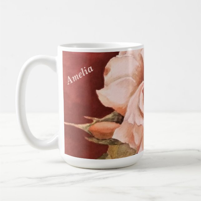 CAFÉ ROSE vintage MUG (Gauche)