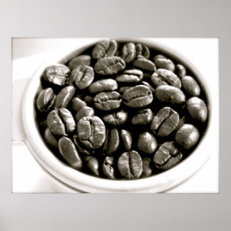 Café Series - Poster de haricots en filtre