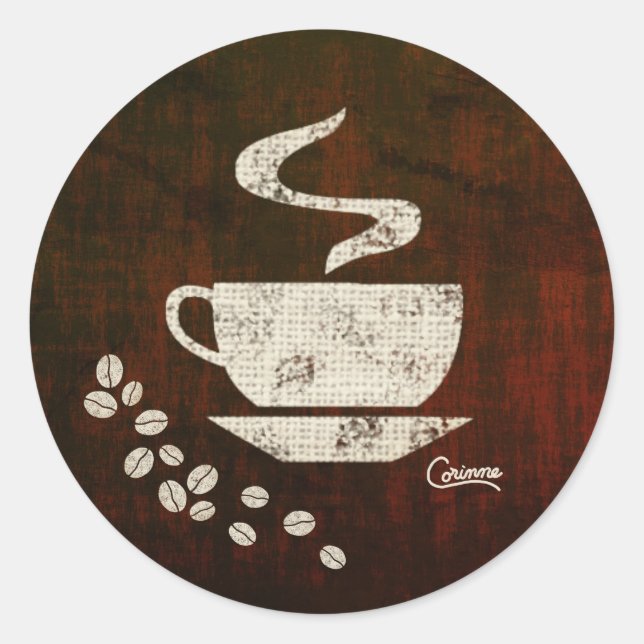 Café - Stickers Enveloppe (Devant)