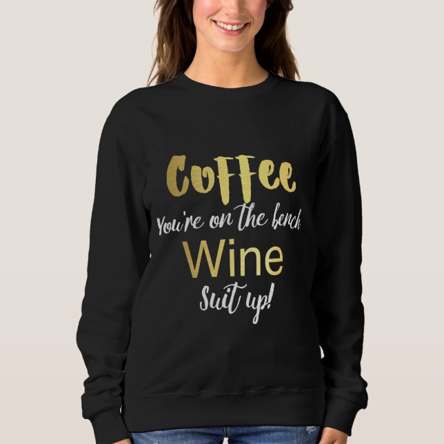 Café Sur Le Banc Costume Vin Vers Le Haut (Devant)
