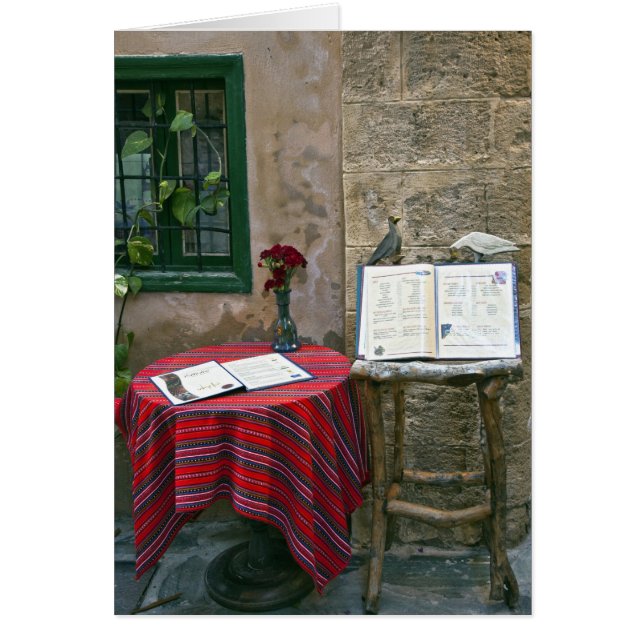 Café sur le trottoir, Canée, Crète, Grèce (Devant)