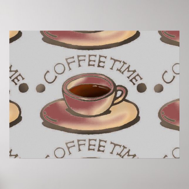 CAFÉ TEMPS ART POSTER (Devant)