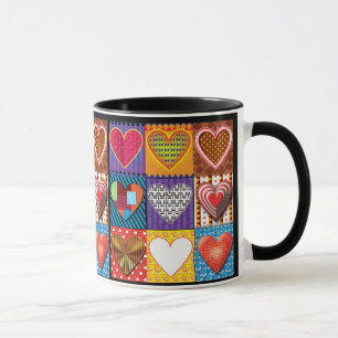 Café tendance motif du coeur Mug