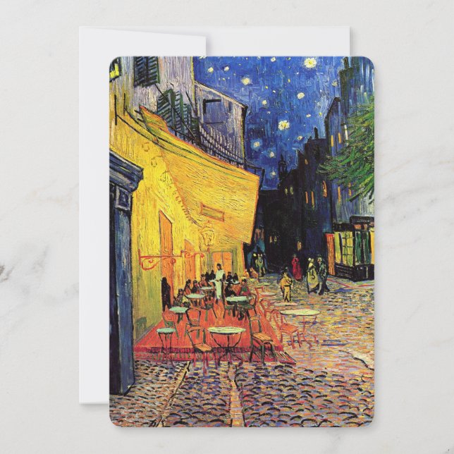 Café Terrasse à la nuit par Vincent van Gogh (Devant)