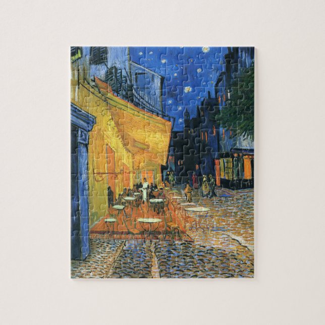 Café Terrasse à Night Van Gogh Puzzle (Vertical)