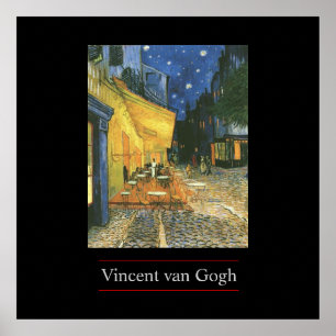 Cafe Terrasse par van Gogh Poster Imprimer