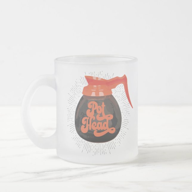 (Café) Tête de pot Tête de café Mug (Gauche)