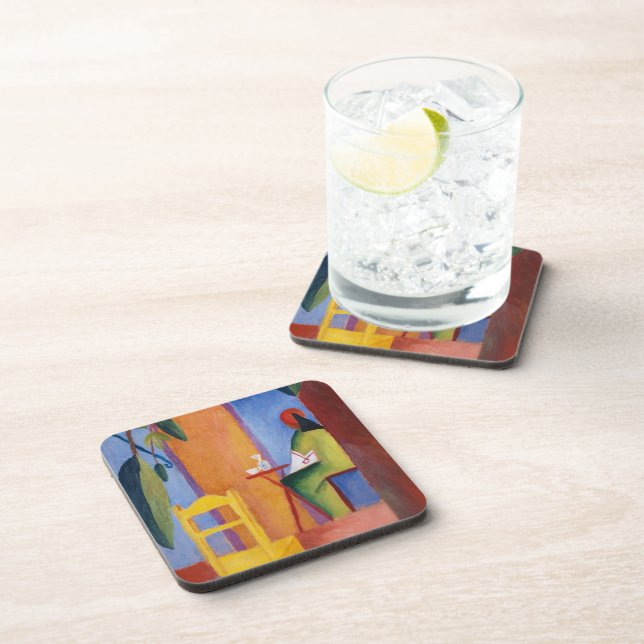 "Café turc" dessous de verre d'art (Côté Droit)