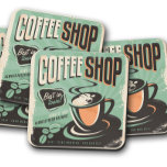 Café vintage | Dessous de verre de liège à café ré<br><div class="desc">Laissez-vous tenter par l'ambiance nostalgique d'un café classique avec notre Dessous de verre Vintage Coffee Shop Cork. Dotés de graphiques rétro et de détails design intemporels, ces dessous de verre confèrent à votre cuisine, à votre café ou à votre salle à manger un charme chaleureux et accueillant. Fabriqués à partir...</div>