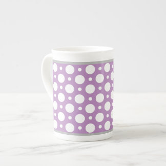 Café Violet Assorti Pois os Chine Mug