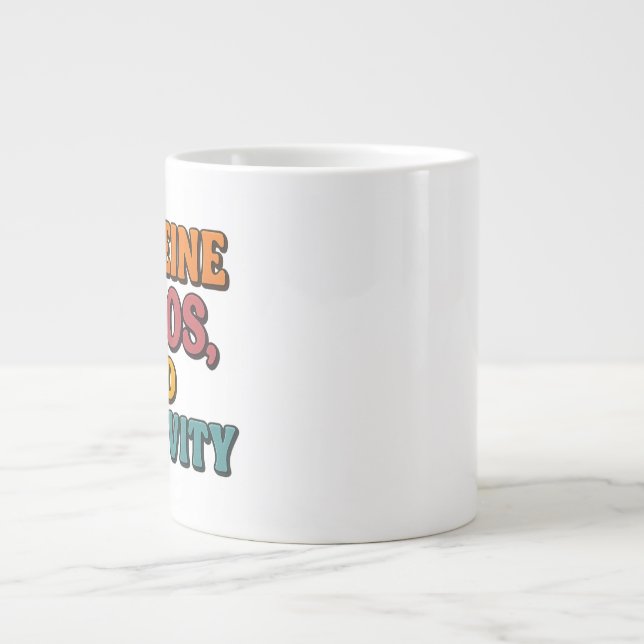 Caféine Chaos et Mug de la créativité - Funky Retr (Devant)