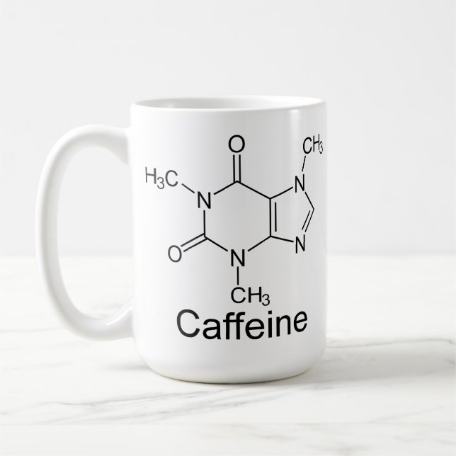 Caféine Composé chimique Mug (Gauche)