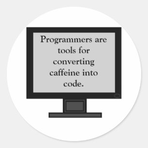 Caféine dans des autocollants de code