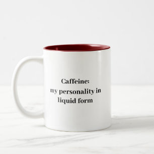 Caféine Ma Personnalité En Mug Liquide - Drôle