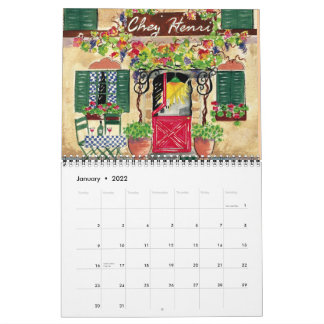 Cafés français, Calendrier