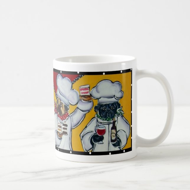 Cafetier Chef Tasse de Pug (Droite)