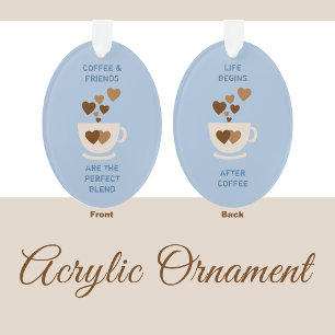 Caffeine coeur amour pour le café amoureux bleu
