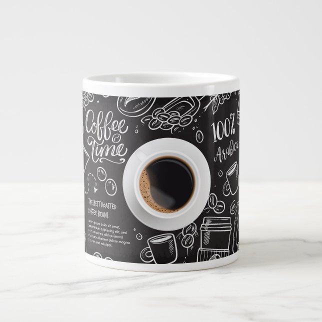 "Caffine Chronicles : Mug Artisanal en Céramique" (Devant)