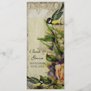 Cage à oiseaux de chanson de jaune de menu de