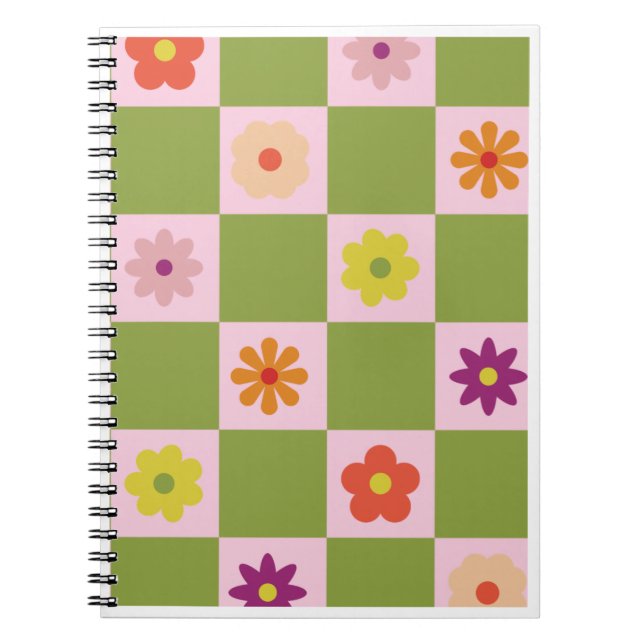 Cahier à carreaux rétro (Devant)