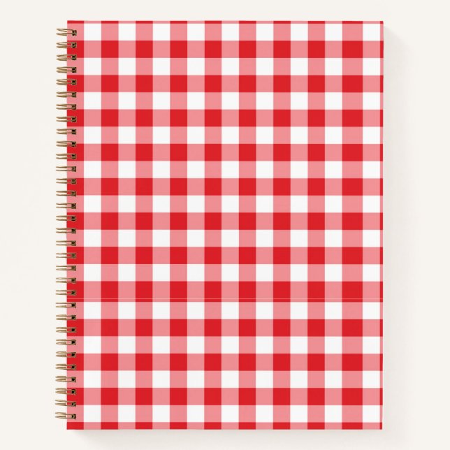 Cahier à carreaux rouges (Devant)